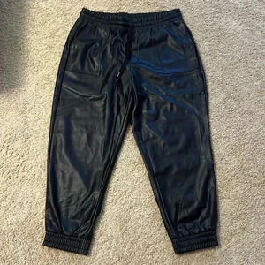 BCBGeneration Faux Leather joggers never worn but no tags